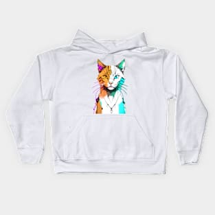 Painterly Pussycat Kids Hoodie